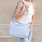 Lula Nylon Polyester Lined Adjustable Strap Athleisure Messenger Bag