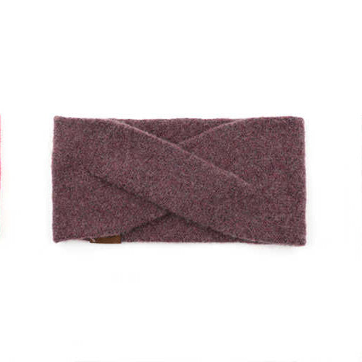 C.C® Cashmere Wool Blend Luxury Fine Yarn Criss-Cross Cuff Headwrap | One Size
