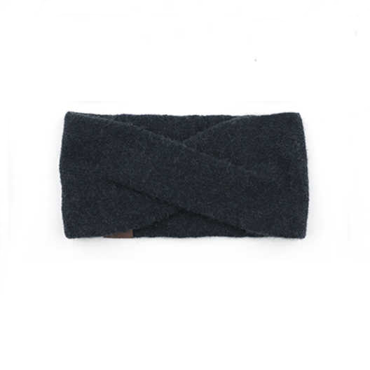 C.C® Cashmere Wool Blend Luxury Fine Yarn Criss-Cross Cuff Headwrap | One Size