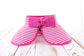 100% Breathable Straw Foldable Bow Stripe Adjustable Velcro Sun Visor | One Size