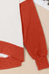 Blueberi B Women's Contrast Round Neck Long Sleeve Sweatshirt Polyester Cotton Size S-2XL