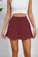 Blueberi B Women's Full Size Drawstring Ruffle Hem Shorts Cotton Size S-3XL