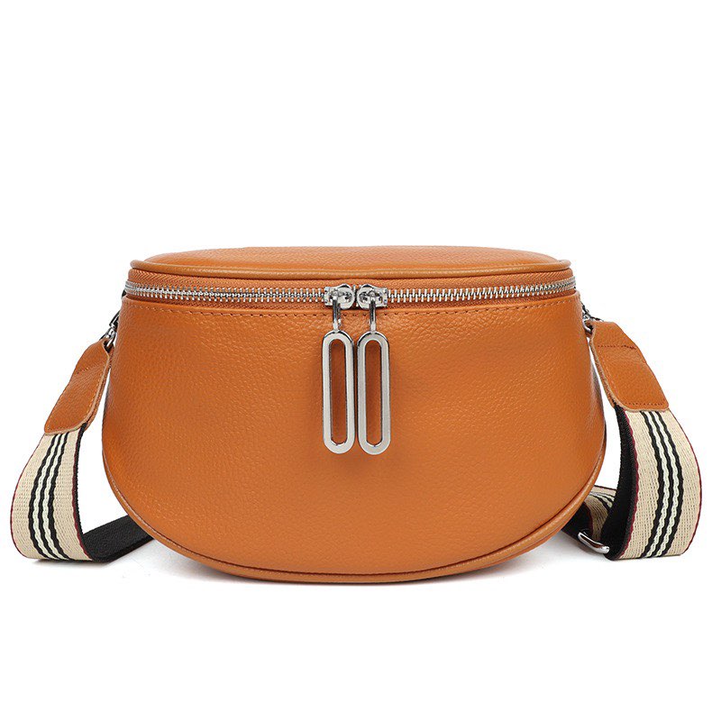 Hazel Genuine Leather Guitar Strap Sling Bag
