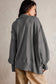 Blueberi B Women’s Exposed Seam Side Slit Long Sleeve Sweatshirt Polyester Viscose Size S-XL