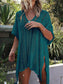 Blueberi B Women's Cutout V-Neck Cover-Up with Tassel Polyester One Size
