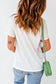 Blueberi B Women't Letter Graphic Round Neck Short Sleeve T-Shirt Polyester Cotton Elastane Size S-2XL