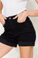 Judy Blue Women’s Full Size High Waist Tummy Control Cuffed Denim Shorts Cotton Polyester Spandex Size S-3XL