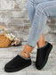 Blueberi B Women’s RoundToe Platform Slippers Faux Fur Rubber Size 5-12