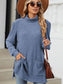 Blueberi B Women’s Slit Mock Neck Long Sleeve T-Shirt Rayon Polyester Spandex Size S-2XL