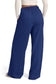 Blueberi B Women’s Drawstring Elastic Waist Wide Leg Pants Polyester Size S-2XL