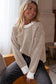 Blueberi B Women’s Striped Round Neck Long Sleeve Sweater Viscose Polyester Polymide Size S-2XL
