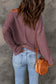 Blueberi B Women’s Notched Neck Drop Shoulder Long Sleeve Blouse Polyester Elastane Size S-2XL