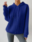Blueberi B Women’s Drawstring Drop Shoulder Long Sleeve Hoodie Polyester Spandex Size S-2XL