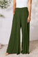 Double Take Women’s Full Size Smocked Wide Waistband Wide Leg Pants Rayon Spandex Size S-3XL