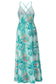 Blueberi B Women’s Crisscross Printed Surplice Cami Dress Polyester 2-2XL