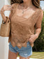Blueberi B Women's Cutout Wide Strap Bathing Suit Cover-Up Cotton One Size