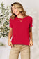 Basic Bae Women’s Full Size Round Neck Short Sleeve T-Shirt Rayon Spandex Size S-3XL