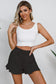 Blueberi B Women's Full Size Drawstring Ruffle Hem Shorts Cotton Size S-3XL