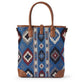 Back in the Saddle Southwestern Print Jacquard Handbag | Cotton Poly Tapestry | 11" x 13"