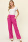 Double Take Women’s Full Size Texture Drawstring Straight Pants Cotton Size S-3XL