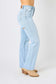 Judy Blue Women’s Full Size High Waist Distressed Straight Jeans Cotton Polyester Spandex Size S-24W
