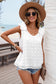Blueberi B Women's  Full Size Swiss Dot V-Neck Tank Polyester Size S-3XL