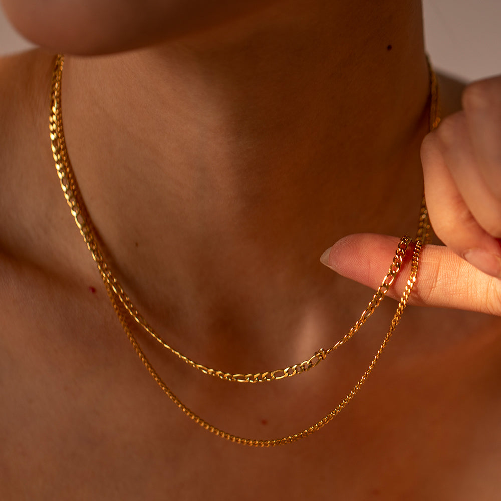 Women's Stainless Steel Double-Layered Necklace
