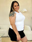 Basic Bae Women’s Full Size Round Neck Slim Tank Nylon Spandex Size S-3XL
