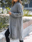 Blueberi B Women’s Fringe Open Front Long Sleeve Cardigan Acrylic One Size