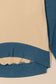Blueberi B Women's Contrast Round Neck Long Sleeve Sweatshirt Polyester Cotton Size S-2XL
