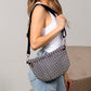 Layla Woven Checkered Crossbody Sling Bag