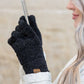 C.C® 100% Buttery Soft Chenille Polyester Touchscreen Compatible Gloves | One Size Teen–Adult