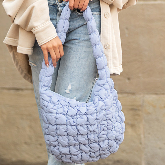 Dale Quilted Puffer Polyester Nylon Shoulder Bag