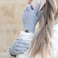 C.C® Recycled Polyester Spandex Heathered Knit Touchscreen Gloves | One Size