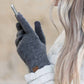C.C® Recycled Polyester Spandex Heathered Knit Touchscreen Gloves | One Size