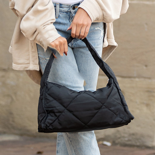 Harper Quilted 100% Easy-Wipe Nylon Handbag