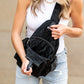 Bekah Brushed Vegan Suede Convertible Backpack Sling Bag