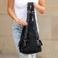 Bekah Brushed Vegan Suede Convertible Backpack Sling Bag