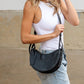 Alice Vegan Leather Crescent Crossbody Bag