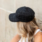 Cotton Polyester Tweed Sequin Sparkle Boyfriend Ball Cap | One Size