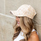 Cotton Polyester Tweed Sequin Sparkle Boyfriend Ball Cap | One Size