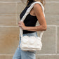 Brinley Quilted Puffer 100% Nylon Fold-Over Crossbody Bag