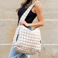 Taylor Quilted Puffer Nylon Tote Bag with Zip Pockets & Interior Organization | Almond, Black, Citrine, Slate Blue, White, Emerald
