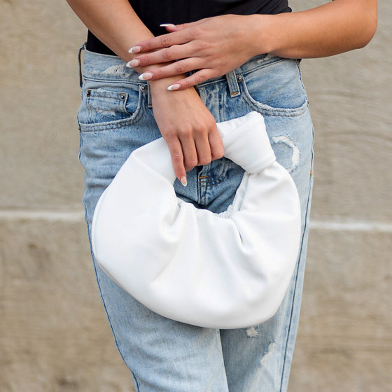 Gemma Butter Soft Vegan Leather Knotted Handbag