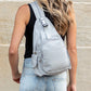 Bekah Brushed Vegan Suede Convertible Backpack Sling Bag
