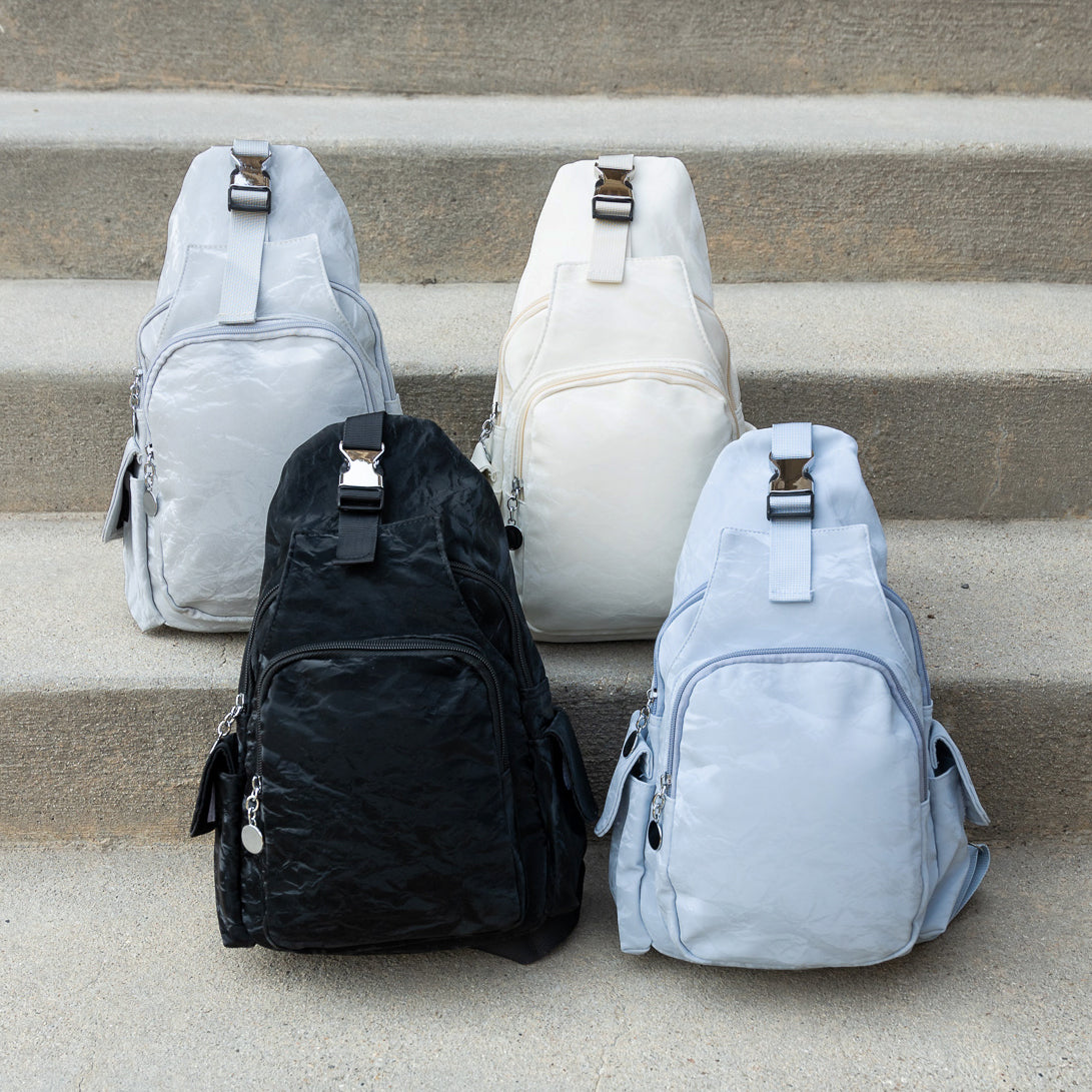Bekah Brushed Vegan Suede Convertible Backpack Sling Bag