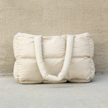 Daphne Quilted Puffer Polyester Nylon Tote Bag