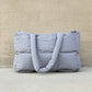 Daphne Quilted Puffer Polyester Nylon Tote Bag
