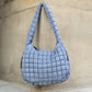 Taylor Quilted Puffer Nylon Tote Bag with Zip Pockets & Interior Organization | Almond, Black, Citrine, Slate Blue, White, Emerald