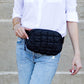 Anya Quilted Nylon Puffer Sling Crossbody Fanny Bag